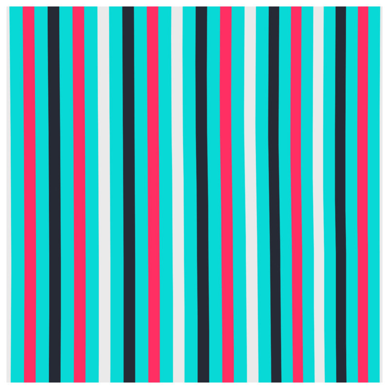 Rideaux verticaux à rayures verticales multicolores, 50 po x 92 po - 1 panneau, Transparent