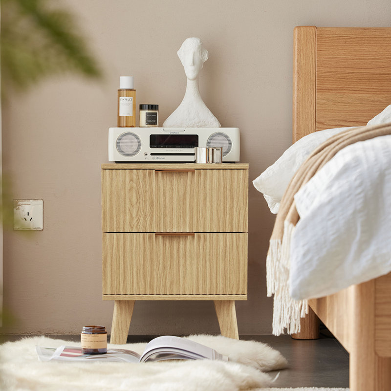 Jahgeer 15.7'' W Nightstand, Natural