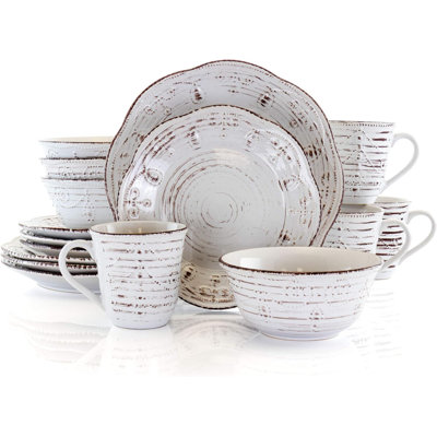 Piece Stoneware Dinnerware Set - Service for 4