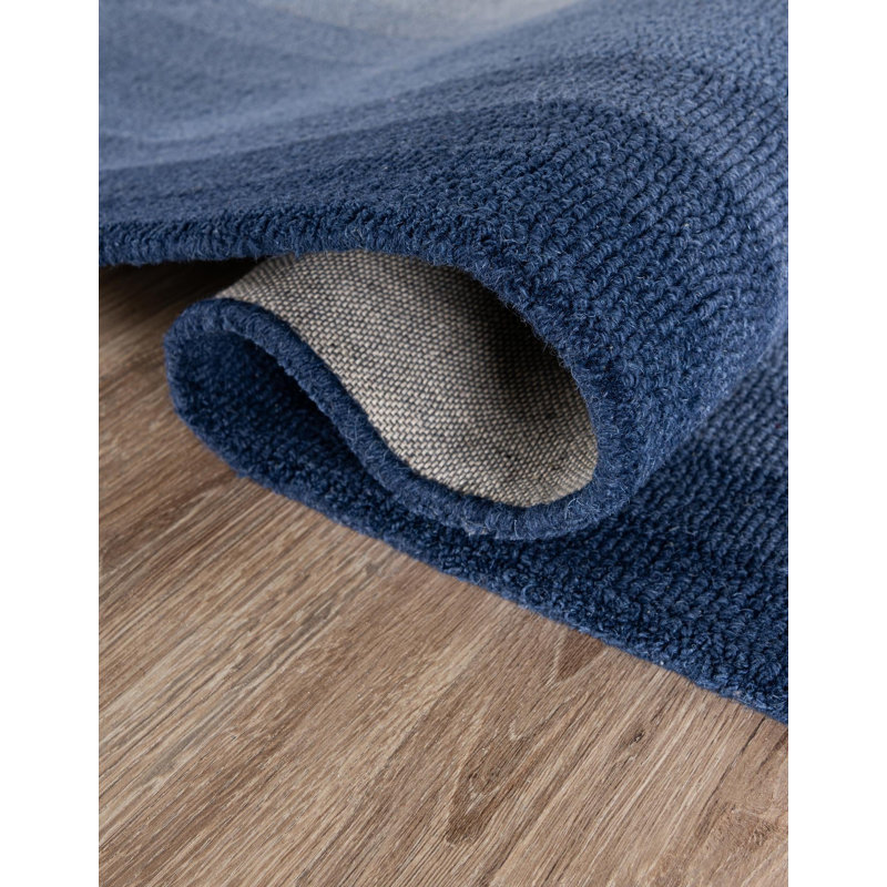  Ombre Wool Rug, Blue, Rectangle 9' x 12'