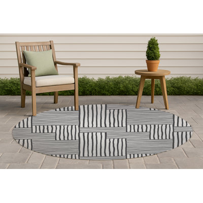 Tapis d'extérieur antidérapant Grid Puz