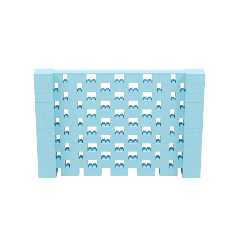 Ensemble mural Everblock, Bleu clair, H 72 po x l 108 po x P 12 po
