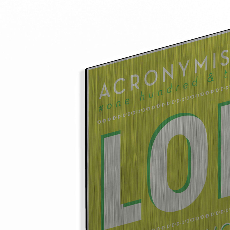 Trinx «Lol» par JJ Brando, art mural en métal, H 24 po x l 16 po