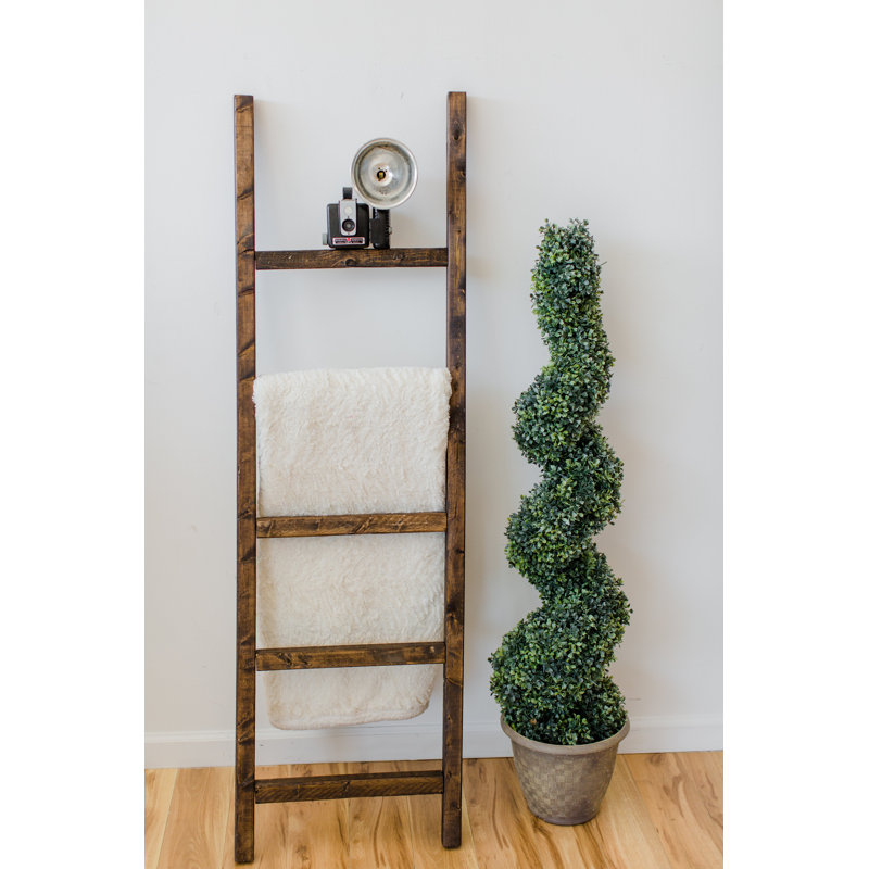 Échelle décorative inclinée rustique 5 pi