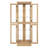Lighted Storage Cabinet With Elegant Style - Oak Exquisite Display For Living Room