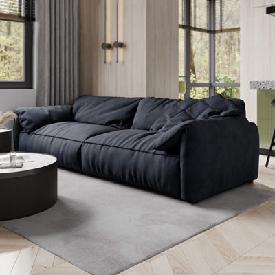 Coussin modulaire noir 100% polyester