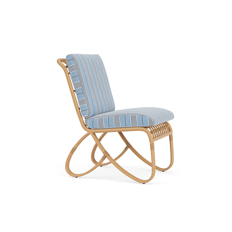 Riviera Outdoor Dining Side Chair, Hansen Sky