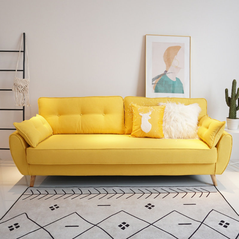 Causeuse Simple Simple, Jaune