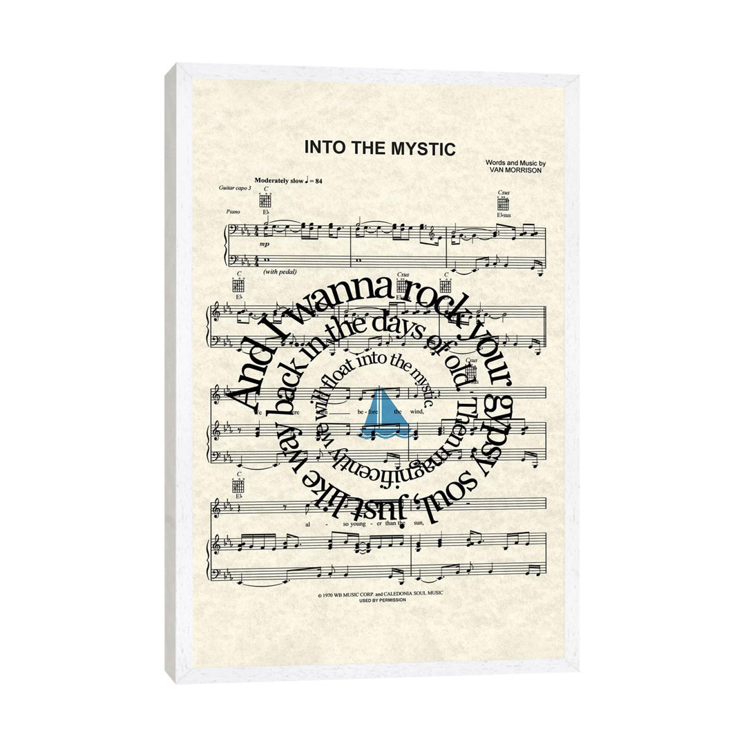 Into The Mystic - Blue Sail Boat - Print on Canvas