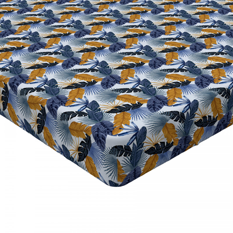 Microfiber Floral Fitted Sheet, Full Fitted Sheet