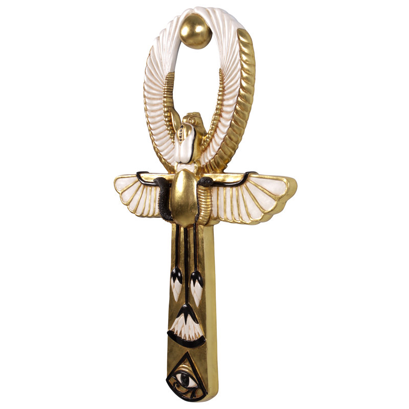 Egyptian Amun Re Ankh Wall Sculpture