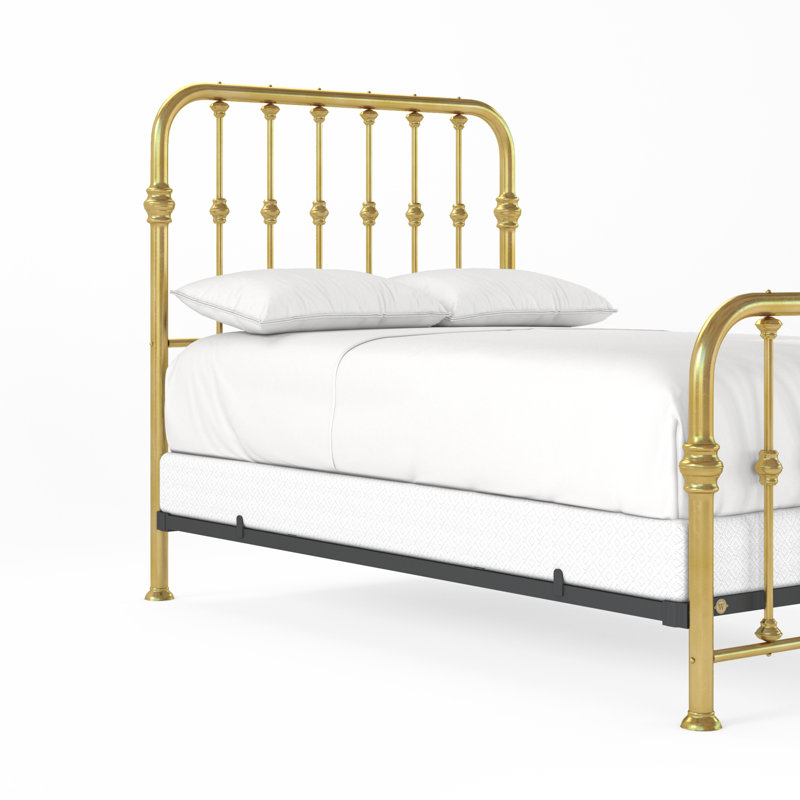 114 lit Turn of the Century 114 | Norme complète, Lit double, Laiton naturel