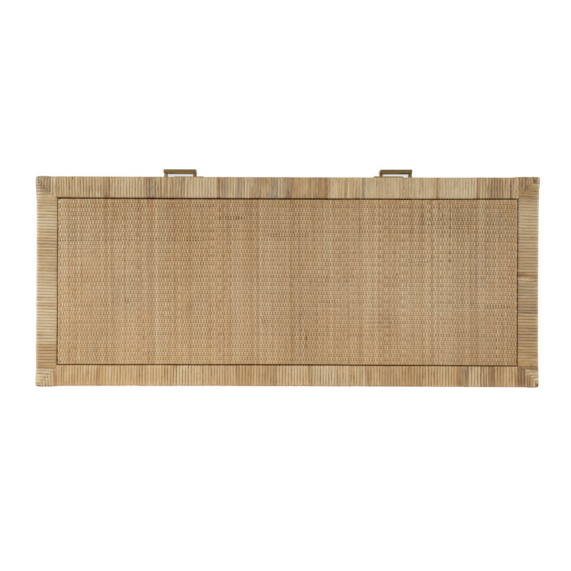 Corfu 6 Drawer Natural Rattan Double Dresser