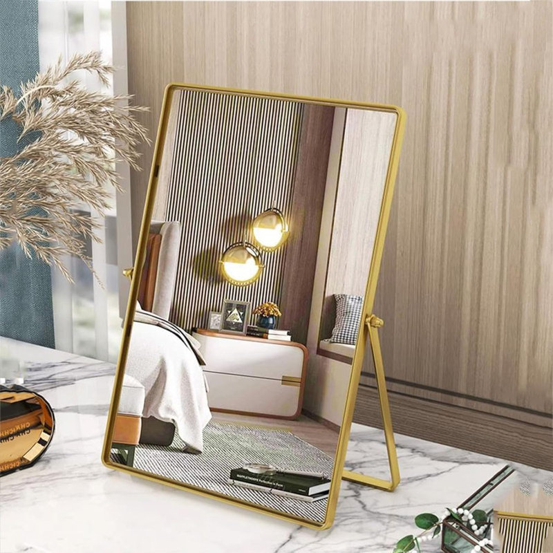Miroir de maquillage rectangulaire 