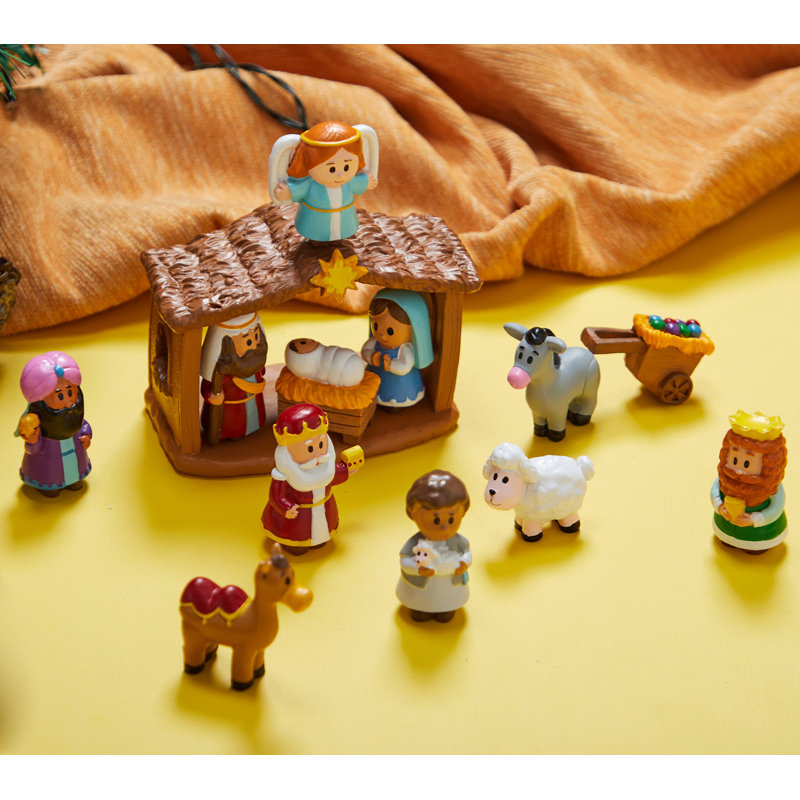 Ensemble de crèche de Noël 13 pièces