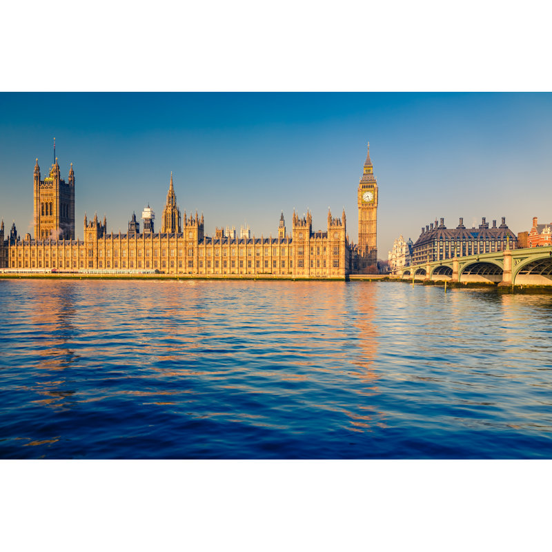 Big Ben In London - Wrapped Canvas Print, 30cm H x 46cm W