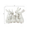 Barraza Whitewashed Polyresin Bunny Rabbit Quartet Figurine