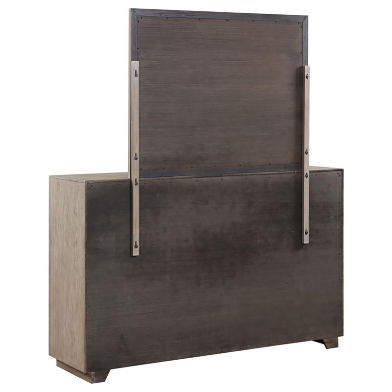 Commode 6 tiroirs avec miroir Norra