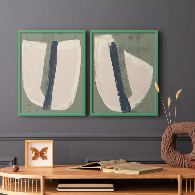 Tranche de papier III - reproduction encadrée de qualité supérieure - prête à être accrochée - aucun clou requis - aucun clou requis