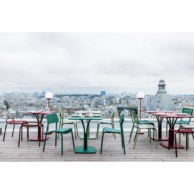 Studie Outdoor Dining Side Chair, Latte Beige