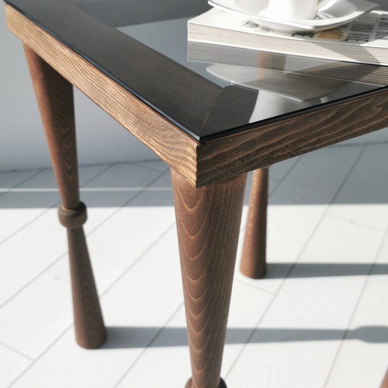 Table de bout en verre Tena