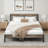 California King Bed Frame with Headboard, Modern Industrial Style with Strong Metal Support Frame, Easy Assembly, No Spring Needed,  Noise-Free-343712615-392833734