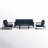 Townsend 4 Piece Sofa Seating Group with Sunbrella® Cushions-1355423472