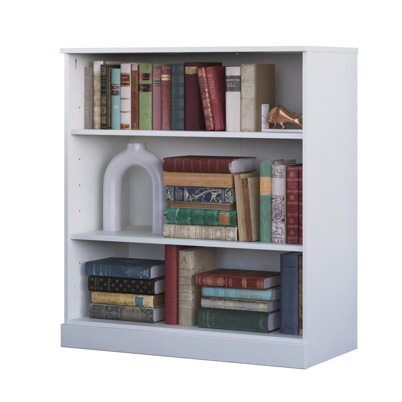 Solid Wood 3-Shelf Bookcase - Adjustable & Eco-Friendly