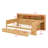 Daybed With Storage Shelves, Multi-Functional Bed With Two Storage Drawers And Study Desk-1998496449