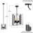 Plemmons 4 - Light Dimmable Geometric Chandelier
