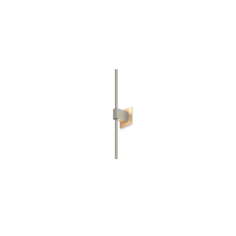 Z-Bar 1 - Light LED Armed Sconce, 4.5" H x 24" W x 4" D, Brushed Nickel