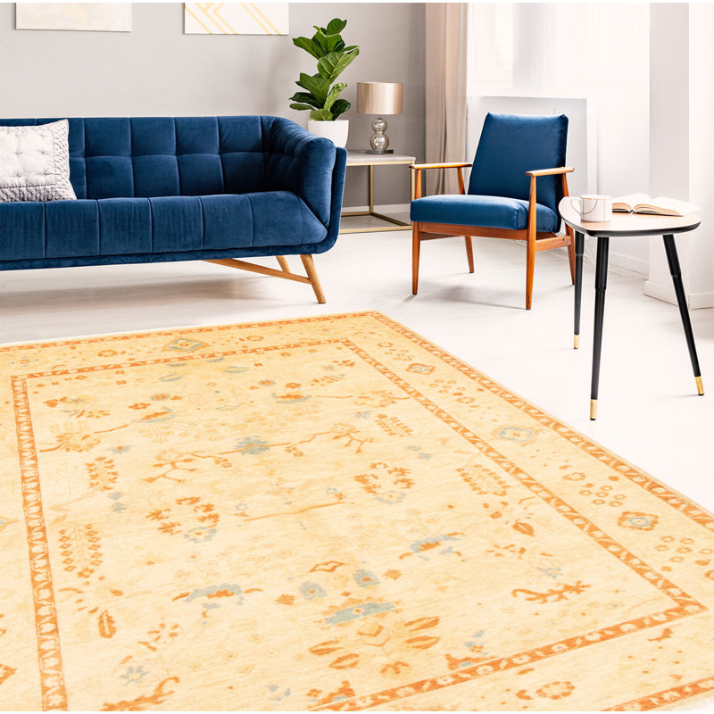 Tapis ivoire Chobi Finest 6 pi 2 po x 8 pi 7 po
