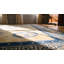 Antique Peking Chinese Geometric Ivory Beige Cream White 1900s Rug