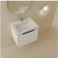 Meuble-lavabo à portes 24 po avec lavabo, convenant à une petite salle de bain-120102162