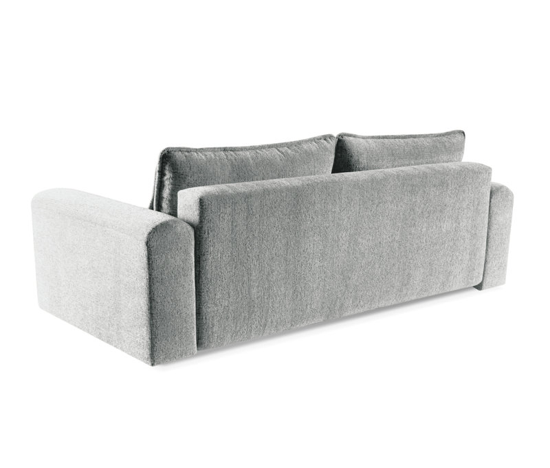Taylir 3 Seater Chenille Sofa Bed, Grey