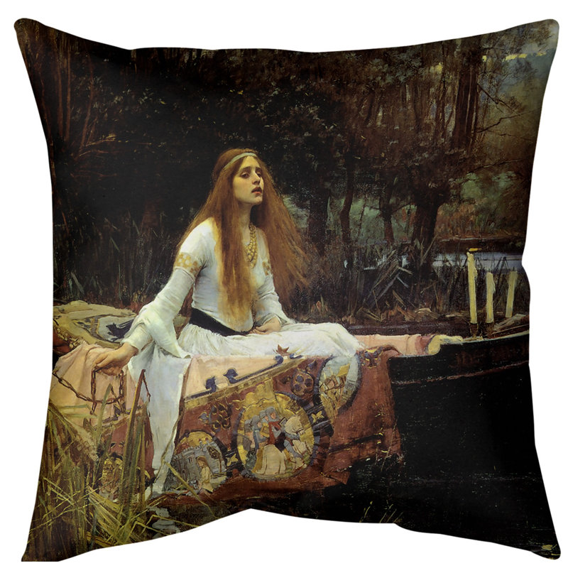 Coussin décoratif bougon of shalott, 18 po x 18 po, Bourre en polyester