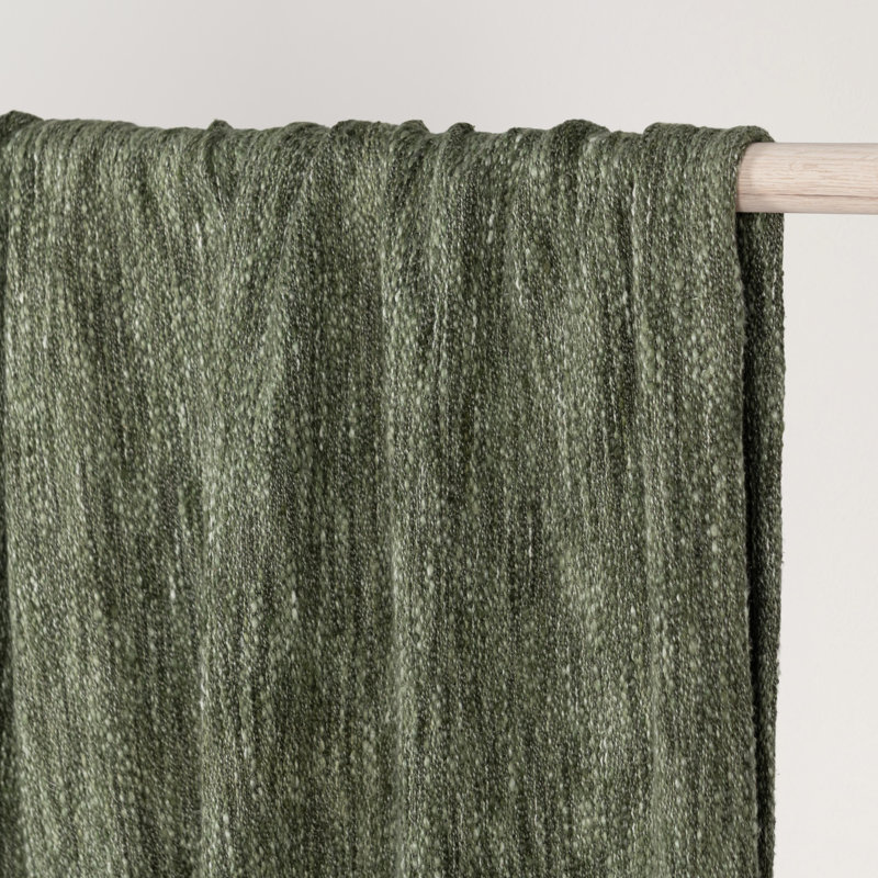 Sharma Hand Woven Throw Blanket, Green