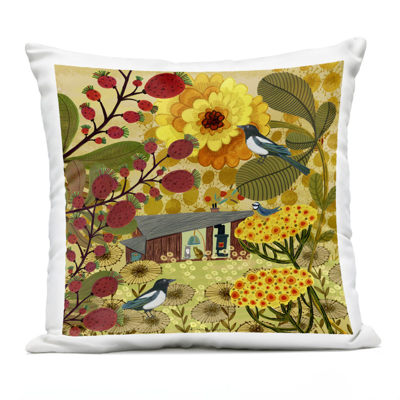 Coussin d'extérieur Warm Warmal Cottage Design par Kay Widdowson