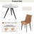 5-Piece Round Dining Table Set, 34.7" Modern Kitchen Table with Dining Chairs-1056368372-1056368271