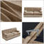 Élégant canapé Chesterfield en velours chameau - Conception capitonnée à boutons doux avec jupe à pampilles, modulaire et confortable pour le salon-901897601