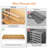 4 Tiers 16 Pairs Bamboo Folding Shoe Rack, Storage Organizer Stand for Entryway, Installation-Free