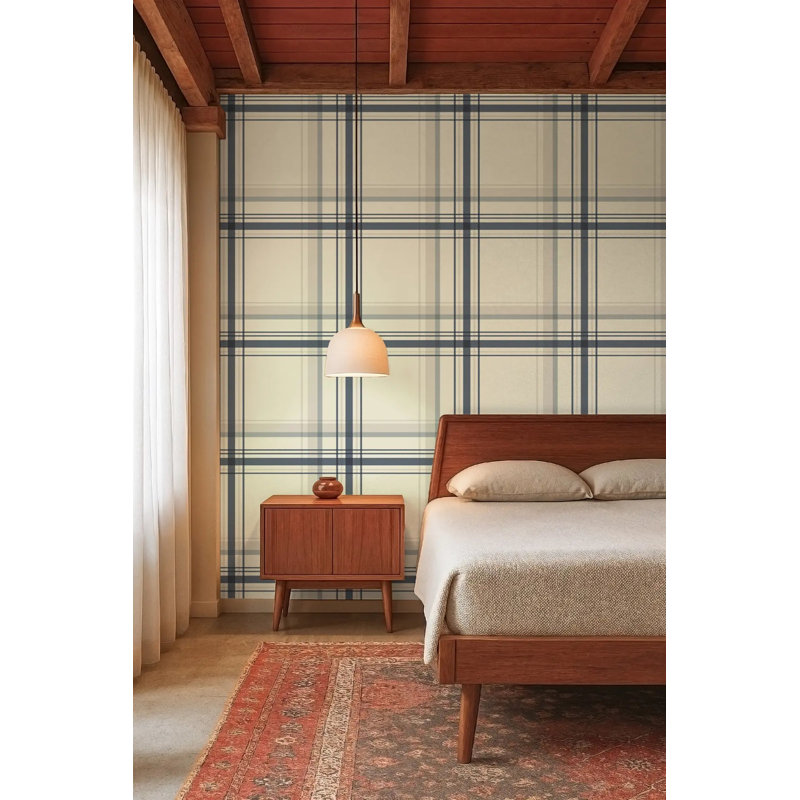 Ashcroft Tartan Large, Oxford Blue, Premium Paper