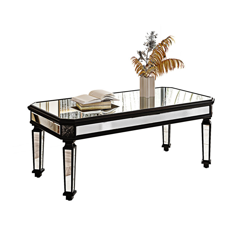 Table basse à miroir