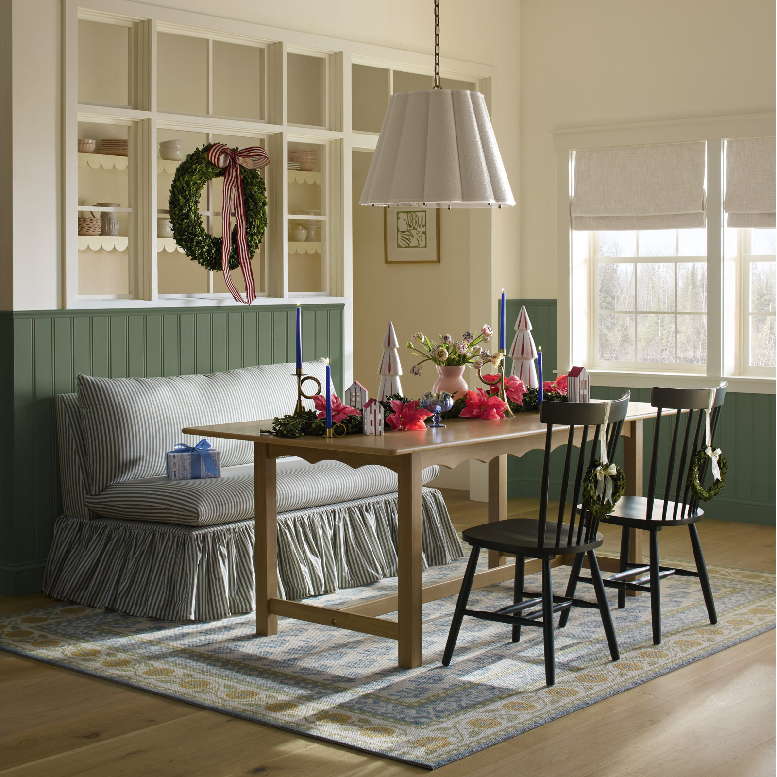 Birch Lane™ Alby 31" Boxwood Wreath, 24" H x 24.4" W x 4.7" D