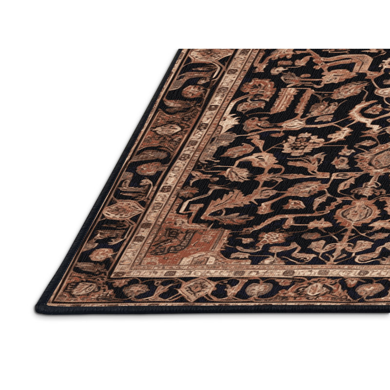 Tapis brun lavable à la machine, Tapis de couloir 2 pi x 5 pi