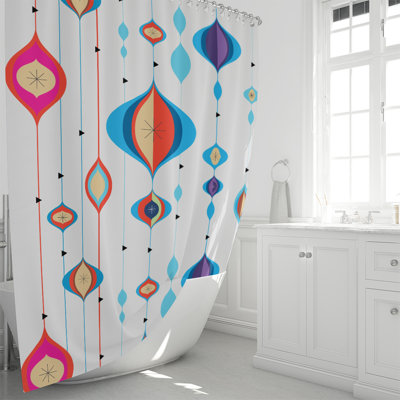 Rideau de douche simple abstrait