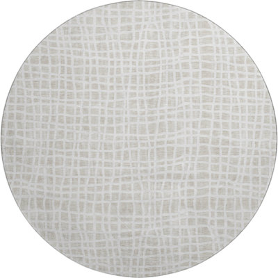 Premium Machine Washable Prisco Ivory Rug