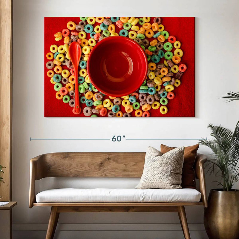 Yarlin Fruit Cereal Loops, 34" H x 51" W