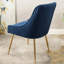 Chaise moderne en velours avec dossier incurvé-305562213
