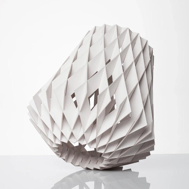 Pilke 1 - Light Chandelier, White Stained